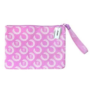 NWT PINK Wristlet - Victorias Secret - makeup bag - One size - Pink/ White
